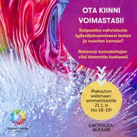 Maksuton webinaari lasten ja nuorten kanssa työskenteleville: Tunnetaitojen viisi timanttia työssäjaksamisesi tueksi 21.1. klo 18–19